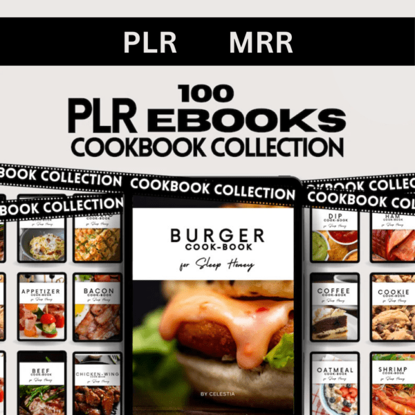 100 Digital Recipe eBooks/Vegan, Vegetarian, Breakfast & Dessert Recipes/Passive Income MRR PLR eBooks/Ebook Bundle/Digital Recipe book