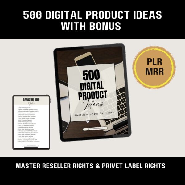 500 Digital Product Ideas IMAGE 1
