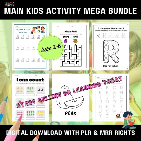 Main kids activity mega bundle