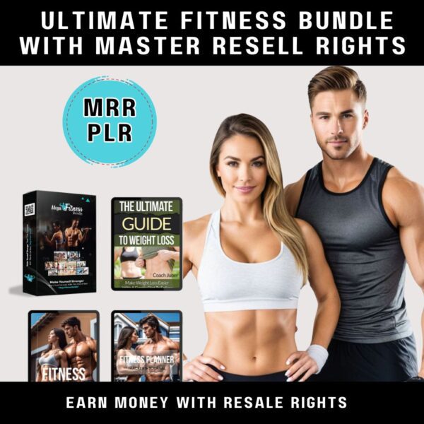 Ultimate Fitness Bundle with Master Resell Rights – Comprehensive Guides, Planners, and Video Courses for Health Enthusiasts